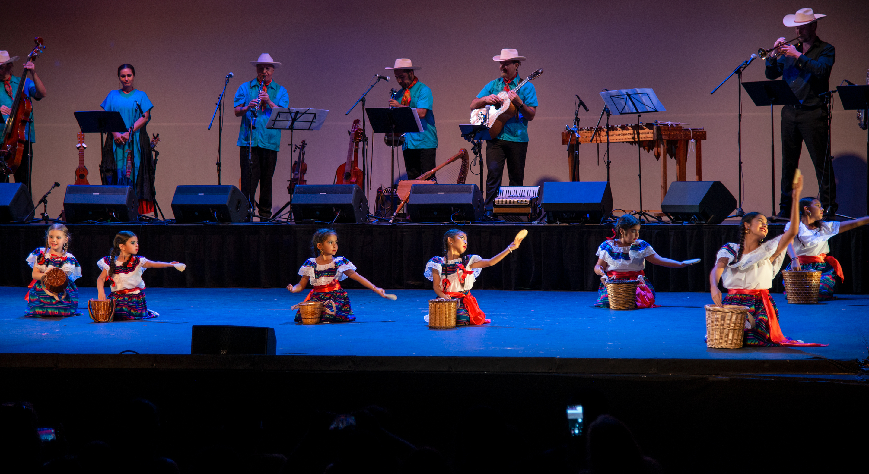 Children performing a Mexican Folk Dance