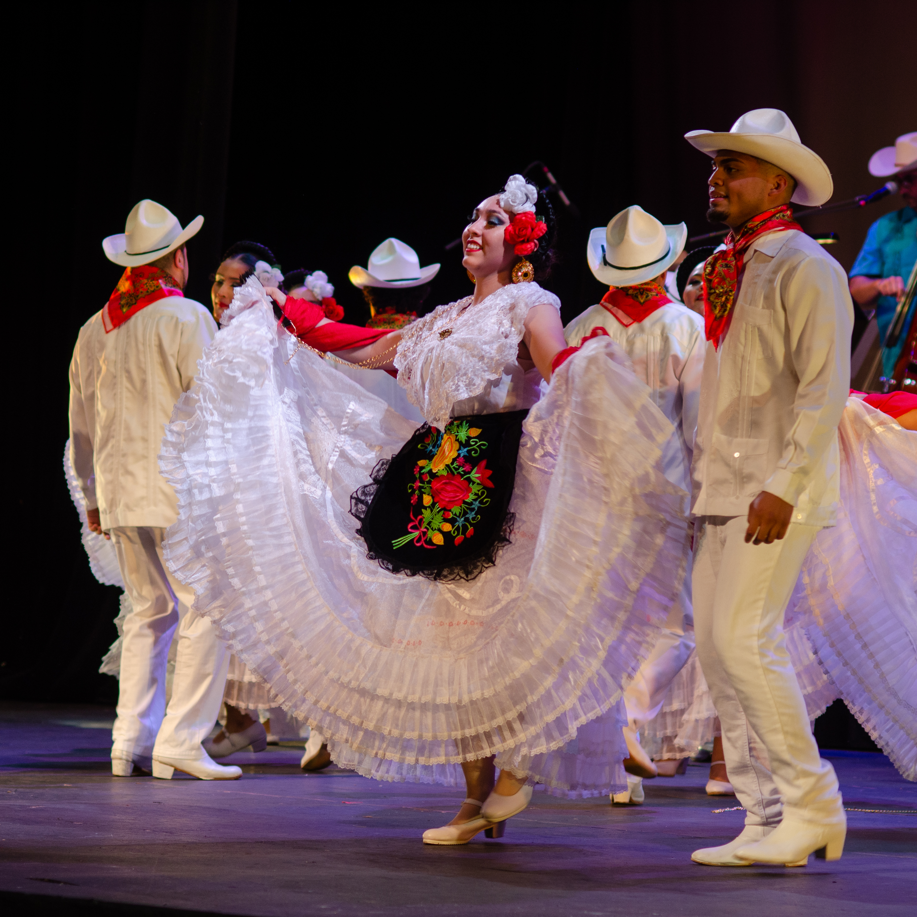 Mexican dancers performing a number from Veracruz
