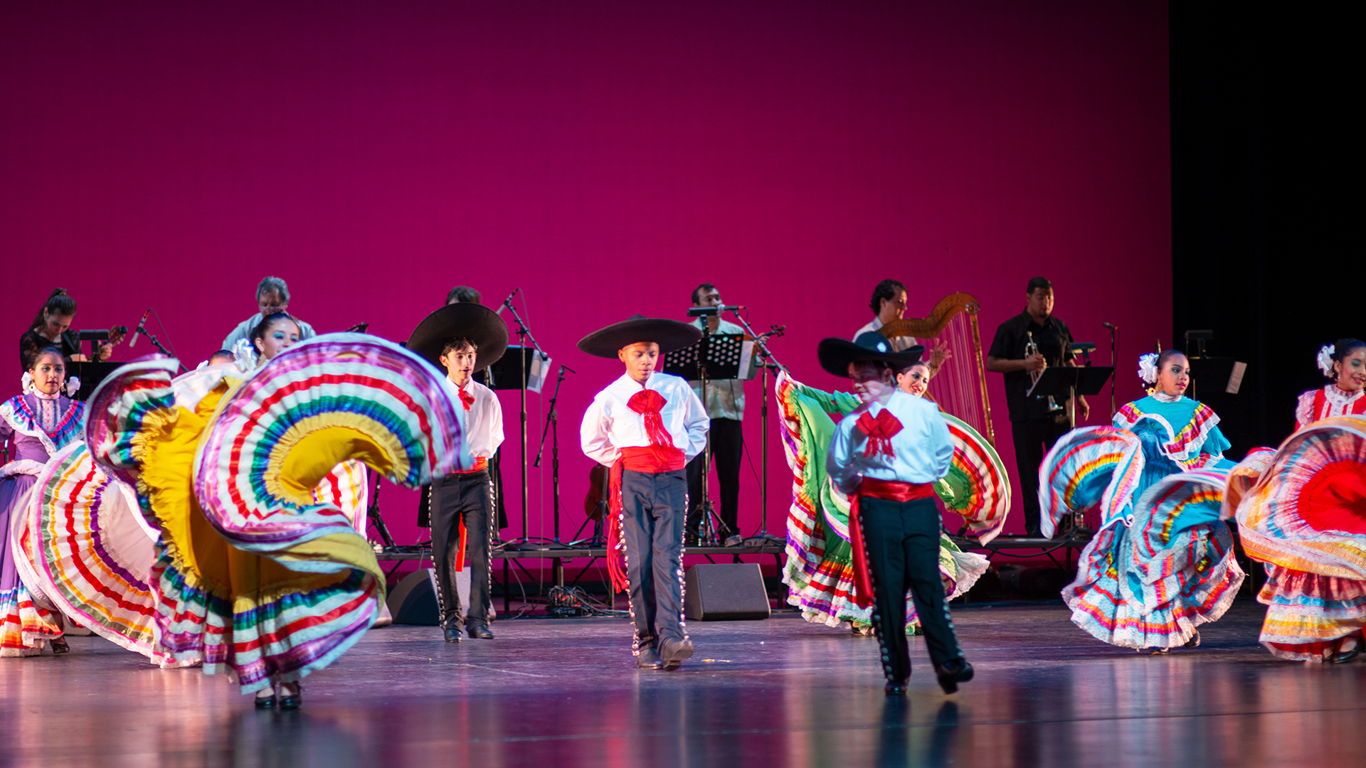 The Company's children group performing a dance from Jalisco
